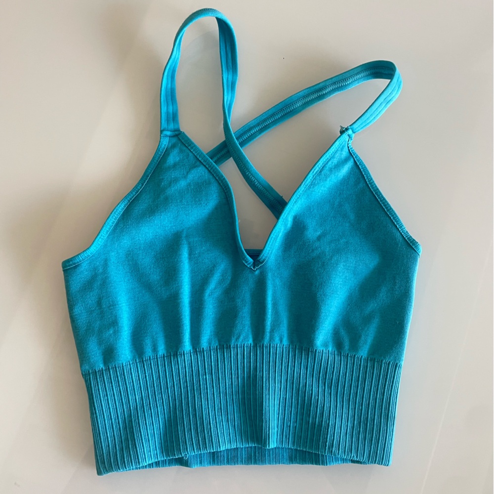 Good Karma Crop Tank, seamless active bra top